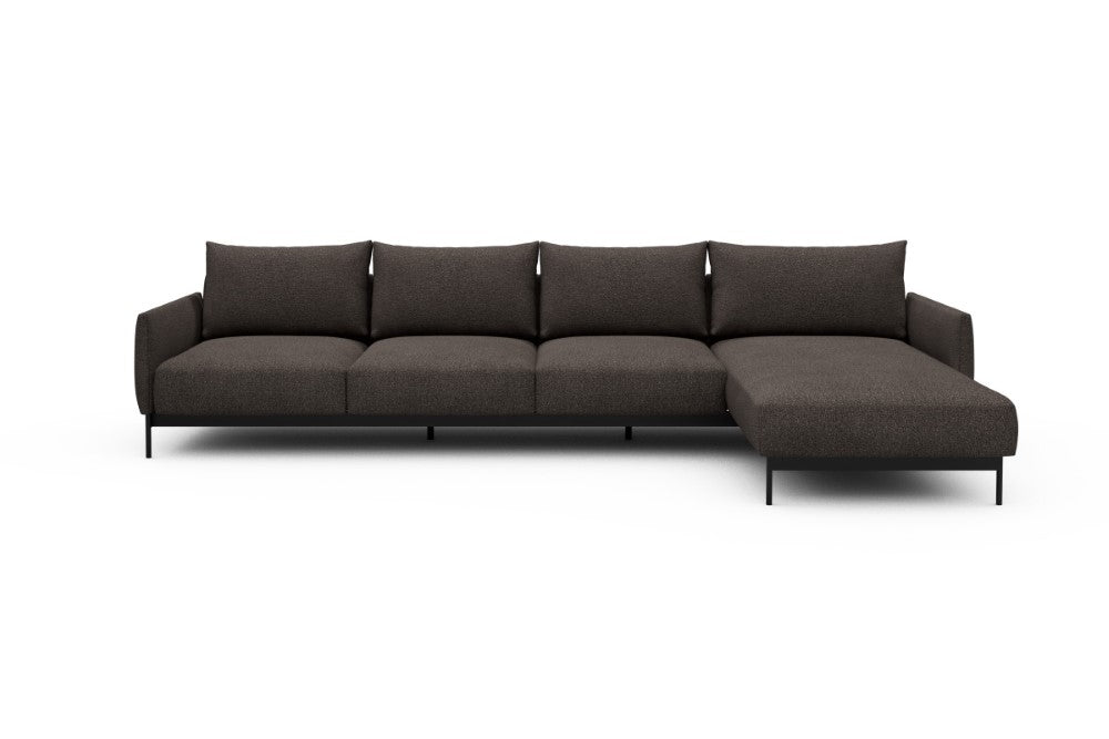 Tokey Modular Sofa - B3 - 330 x 185 cm - 3 Seater + Chaise - 530 Bouclé Taupe