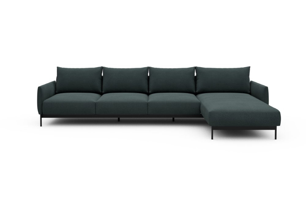 Tokey Modular Sofa - B3 - 330 x 185 cm - 3 Seater + Chaise - 851 Mahoga Dark Blue