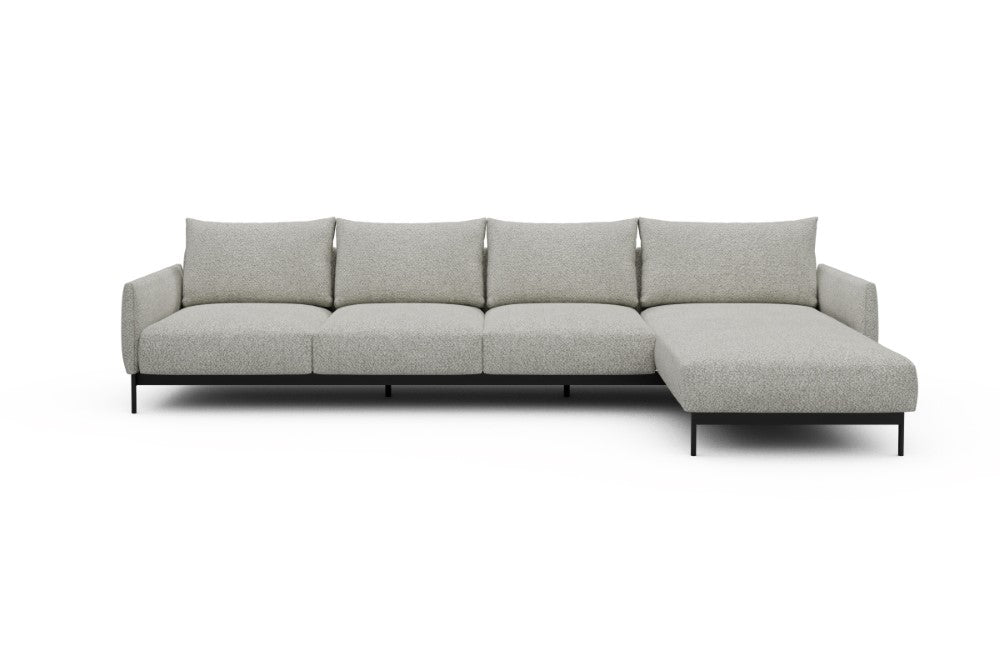 Tokey Modular Sofa - B3 - 330 x 185 cm - 3 Seater + Chaise - 867 Vanora Warm Sand