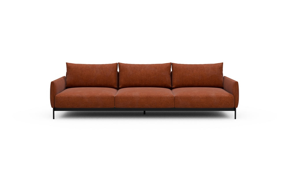 Tokey Modular Sofa - C3 - 285 x 100 cm - 3 Seater - 412 Esina Rust Orange
