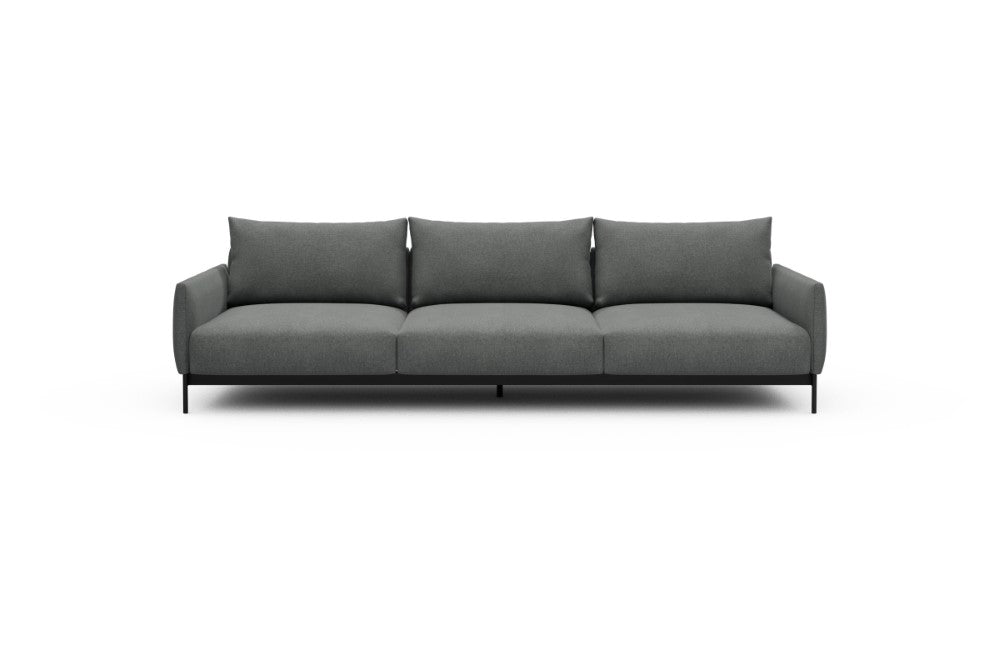 Tokey Modular Sofa - C3 - 285 x 100 cm - 3 Seater - 440 Satya Steel Grey
