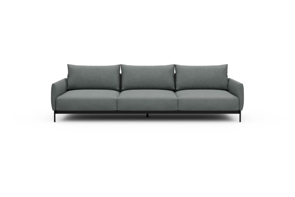 Tokey Modular Sofa - C3 - 285 x 100 cm - 3 Seater - 485 Denari Soft Grey