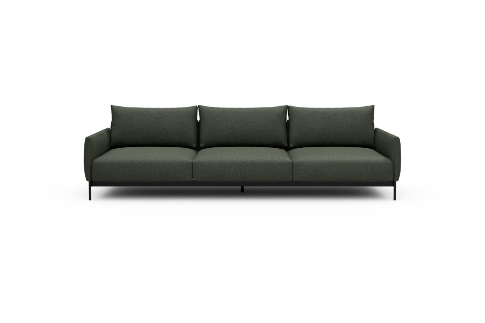 Tokey Modular Sofa - C3 - 285 x 100 cm - 3 Seater - 488 Denari Forest Green