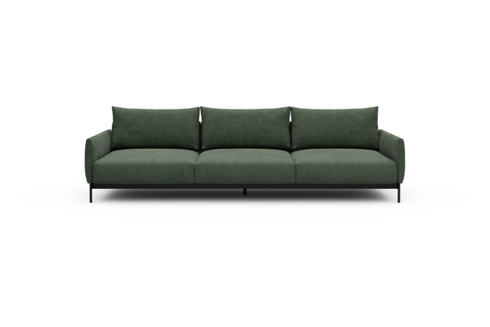 Tokey Modular Sofa - C3 - 285 x 100 cm - 3 Seater - 498 Casone Forest Green