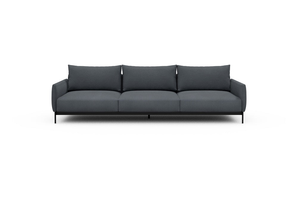 Tokey Modular Sofa - C3 - 285 x 100 cm - 3 Seater - 592 Corduroy Silvermist