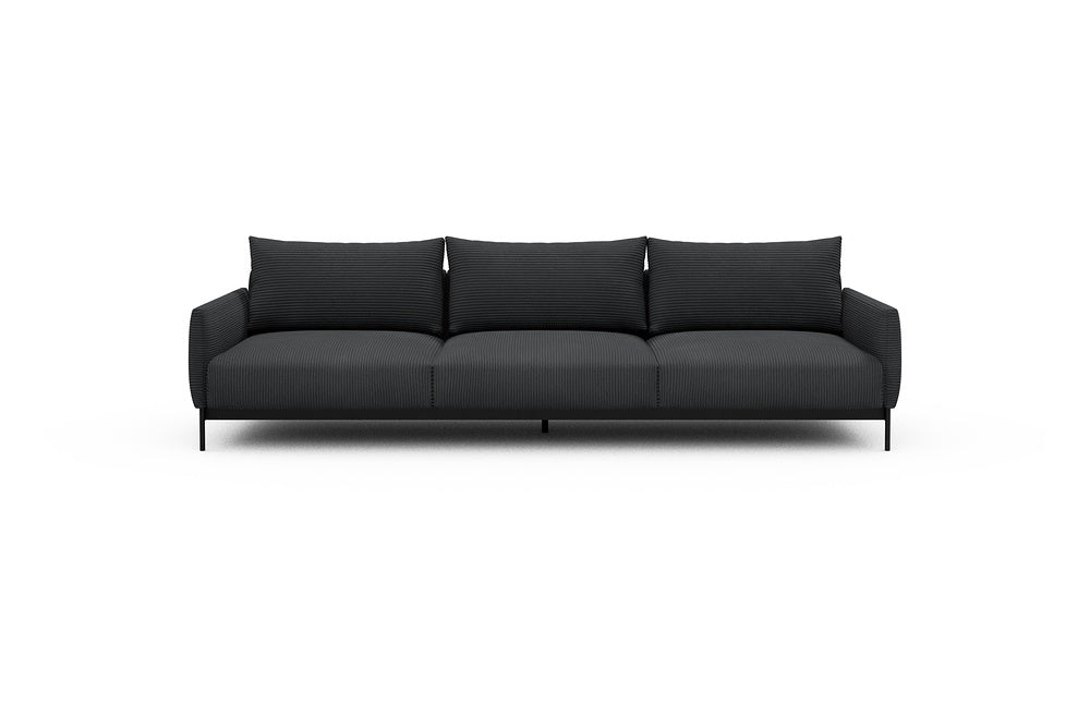 Tokey Modular Sofa - C3 - 285 x 100 cm - 3 Seater - 593 Corduroy Graphite