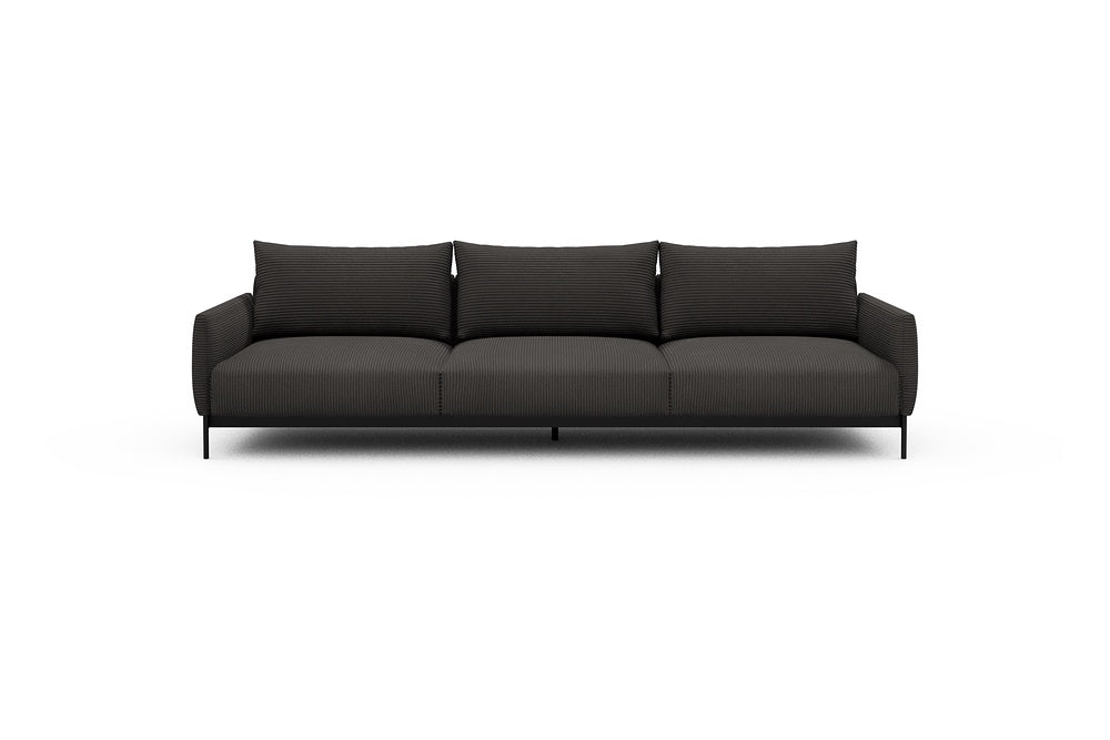 Tokey Modular Sofa - C3 - 285 x 100 cm - 3 Seater - 597 Corduroy Charcoal
