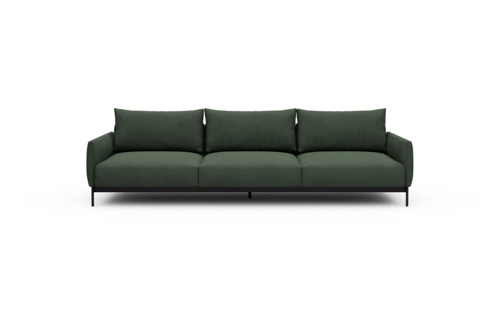 Tokey Modular Sofa - C3 - 285 x 100 cm - 3 Seater - 769 Cura Saga Green