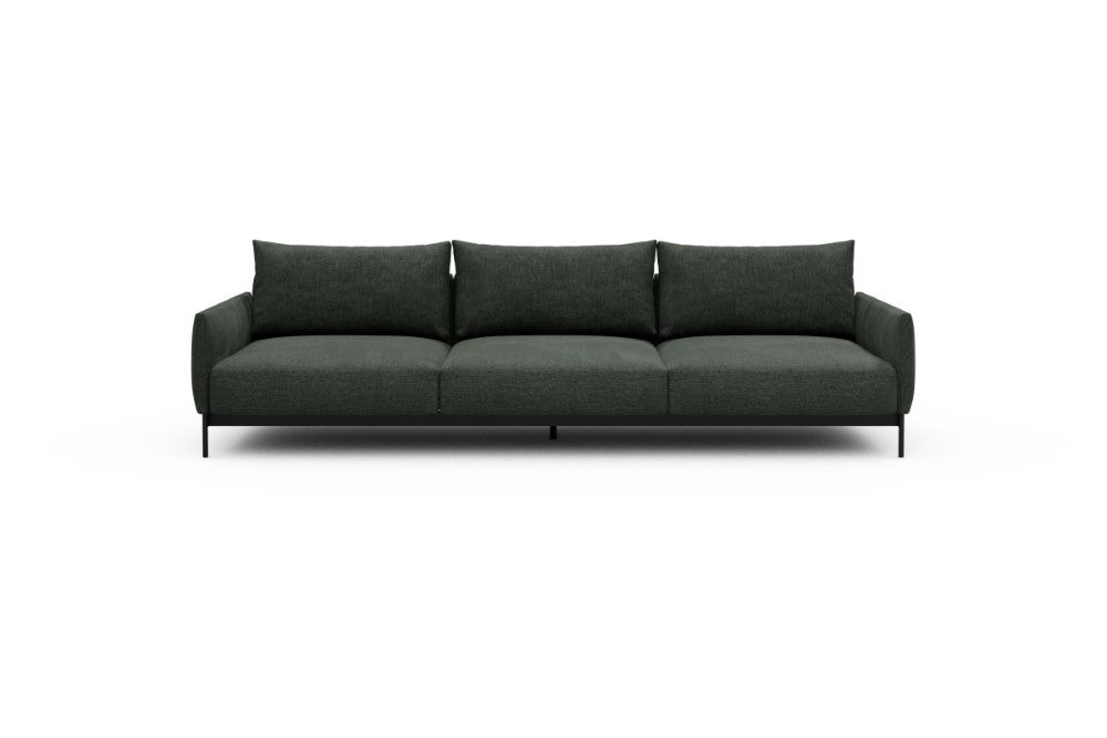 Tokey Modular Sofa - C3 - 285 x 100 cm - 3 Seater - 818 Aivi Pine Green