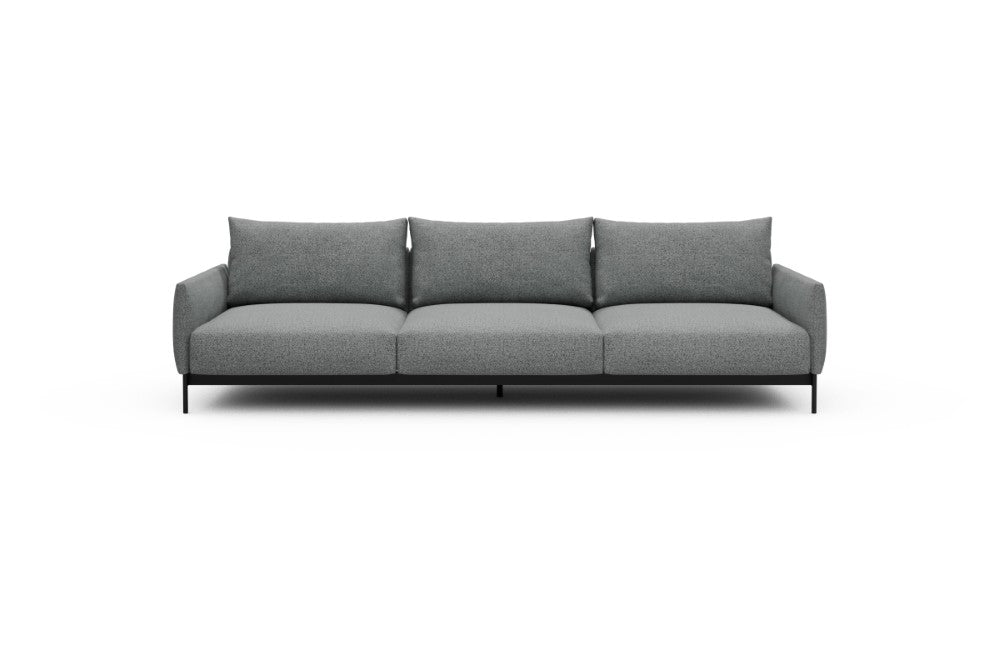 Tokey Modular Sofa - C3 - 285 x 100 cm - 3 Seater - 819 Aivi Gravel Grey