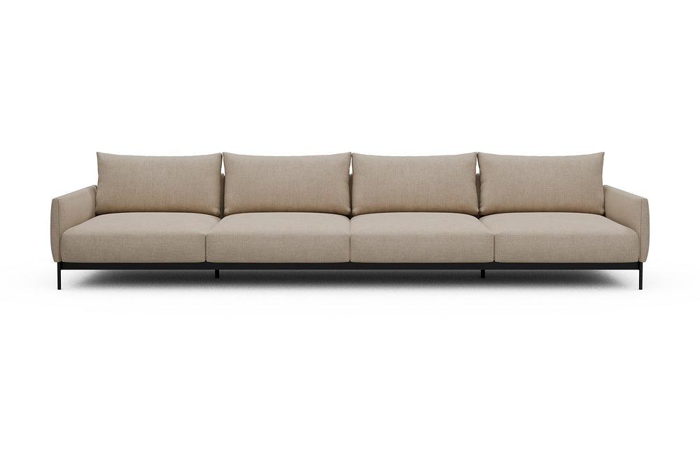 Tokey Modular Sofa - C4 - 375 x 100 cm - 4 Seater - 410 Esina Almond Beige