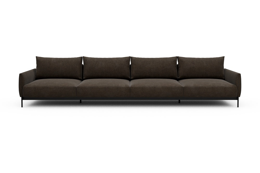 Tokey Modular Sofa - C4 - 375 x 100 cm - 4 Seater - 411 Esina Cedar Brown