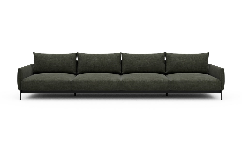 Tokey Modular Sofa - C4 - 375 x 100 cm - 4 Seater - 413 Esina Olive Green