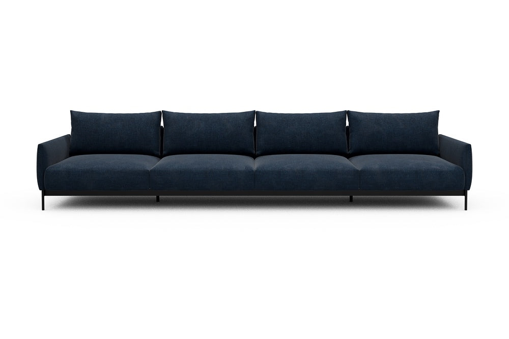 Tokey Modular Sofa - C4 - 375 x 100 cm - 4 Seater - 414 Esina Indigo Blue