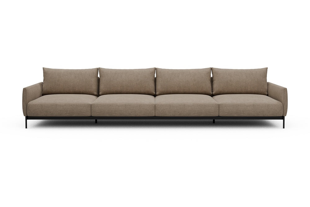 Tokey Modular Sofa - C4 - 375 x 100 cm - 4 Seater - 417 Esina Mocha