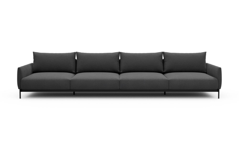 Tokey Modular Sofa - C4 - 375 x 100 cm - 4 Seater - 441 Satya Warm Zinc