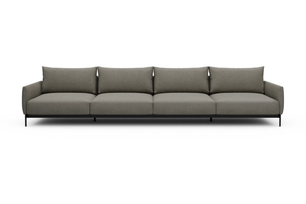 Tokey Modular Sofa - C4 - 375 x 100 cm - 4 Seater - 486 Denari Warm Grey