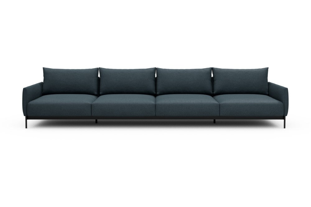 Tokey Modular Sofa - C4 - 375 x 100 cm - 4 Seater - 489 Denari Royal Blue