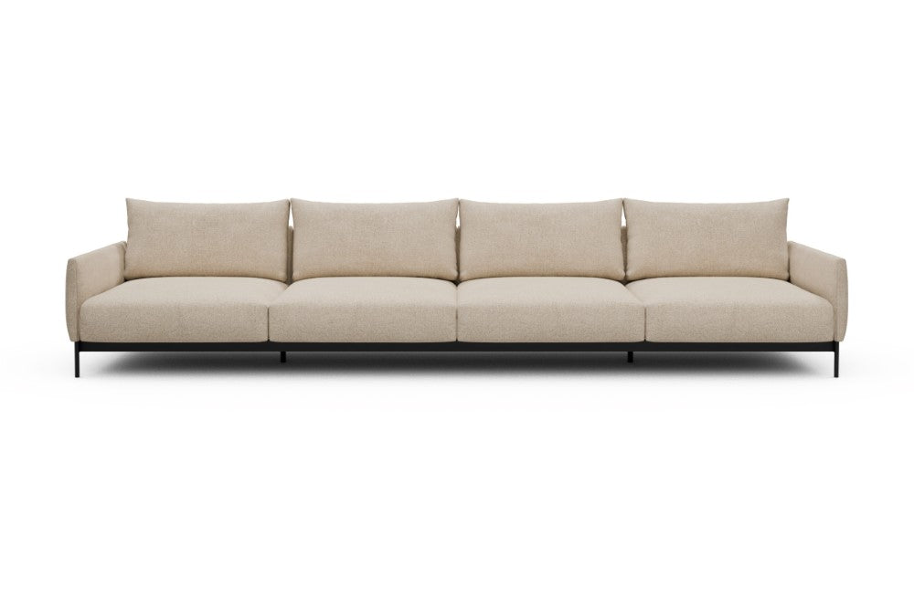 Tokey Modular Sofa - C4 - 375 x 100 cm - 4 Seater - 496 Casone Natural Beigie