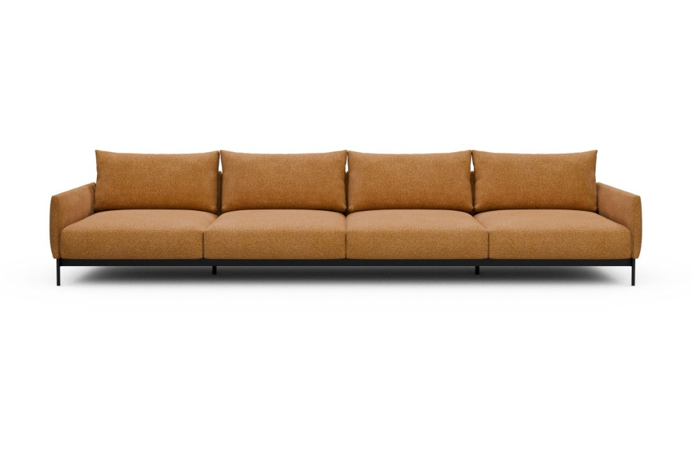 Tokey Modular Sofa - C4 - 375 x 100 cm - 4 Seater - 497 Casone Warm Yellow