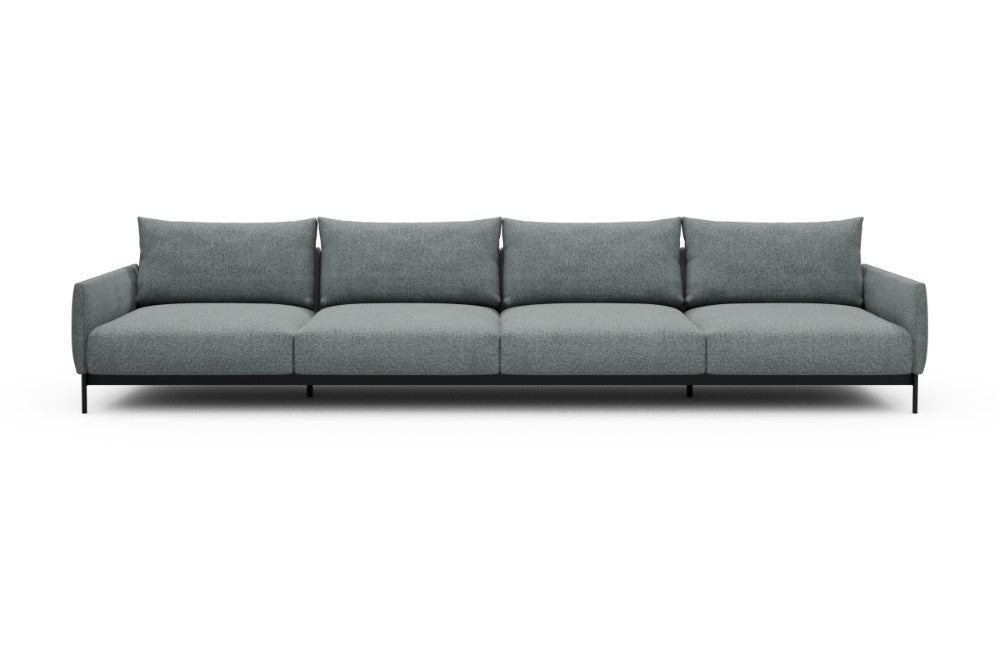 Tokey Modular Sofa - C4 - 375 x 100 cm - 4 Seater - 499 Casone Light mixed Green