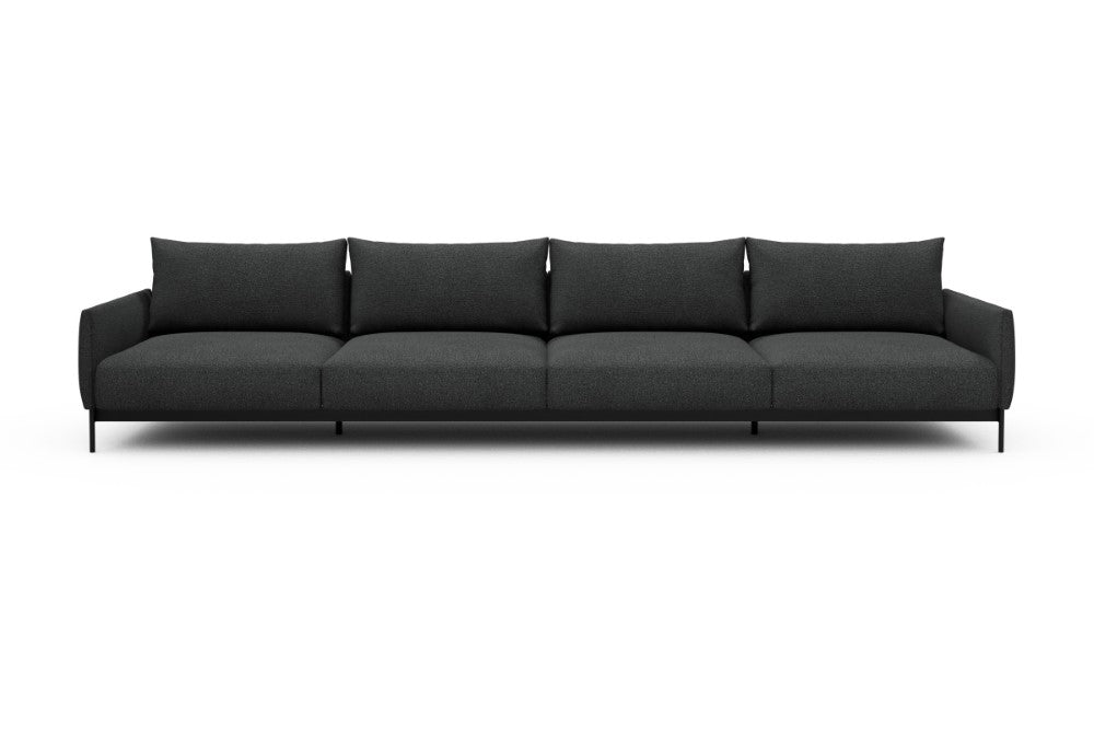 Tokey Modular Sofa - C4 - 375 x 100 cm - 4 Seater - 529 Bouclé Charcoal