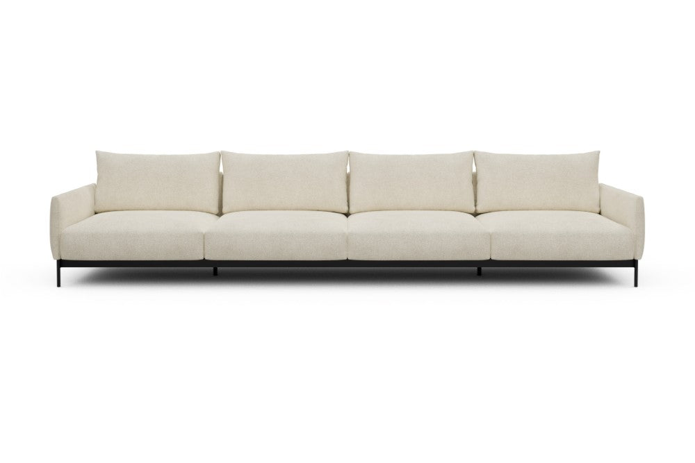 Tokey Modular Sofa - C4 - 375 x 100 cm - 4 Seater - 531 Bouclé Off White