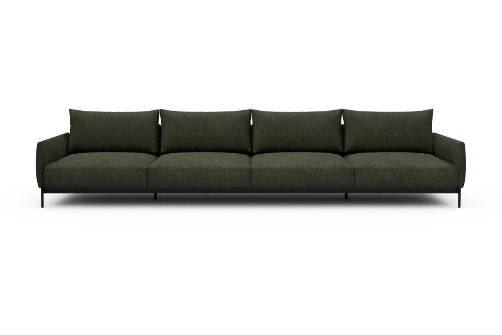 Tokey Modular Sofa - C4 - 375 x 100 cm - 4 Seater - 535 Bouclé Forest Green