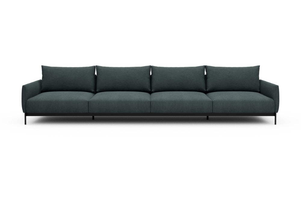 Tokey Modular Sofa - C4 - 375 x 100 cm - 4 Seater - 573 Vivus Dusty Blue