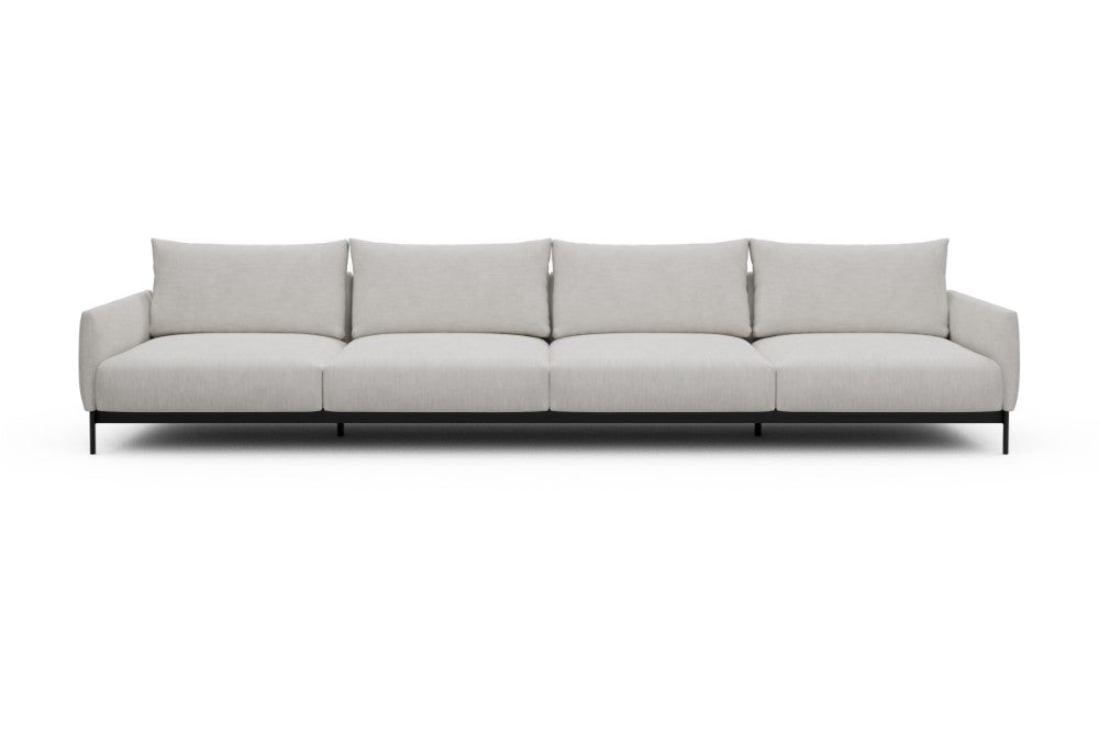 Tokey Modular Sofa - C4 - 375 x 100 cm - 4 Seater - 574 Vivus Dusty Off White
