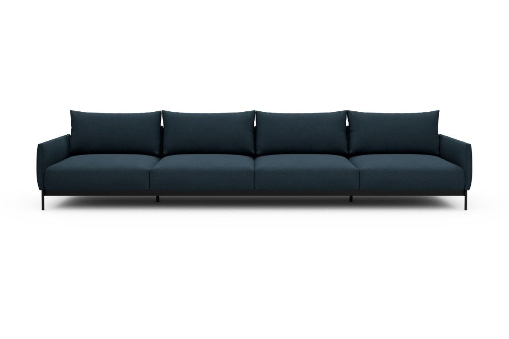 Tokey Modular Sofa - C4 - 375 x 100 cm - 4 Seater - 580 Argus Navy Blue