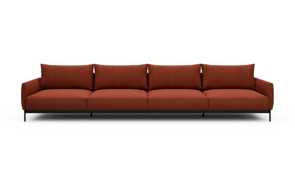 Tokey Modular Sofa - C4 - 375 x 100 cm - 4 Seater - 581 Argus Rust