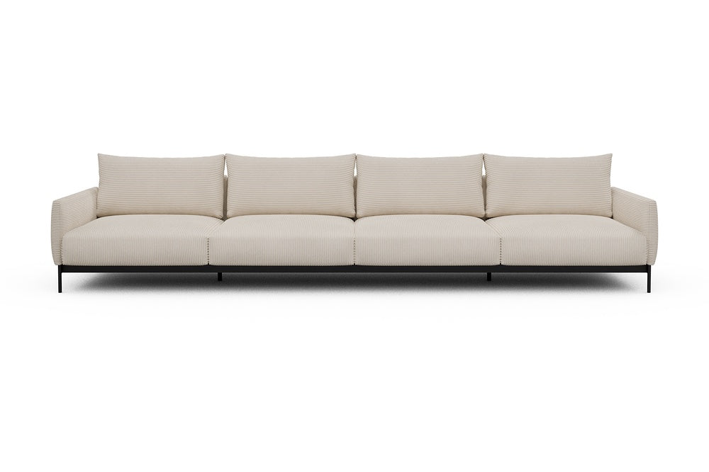 Tokey Modular Sofa - C4 - 375 x 100 cm - 4 Seater - 594 Corduroy Ivory