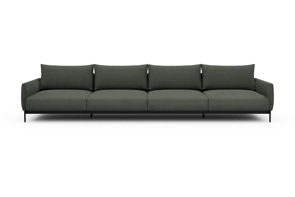 Tokey Modular Sofa - C4 - 375 x 100 cm - 4 Seater - 598 Corduroy Sage