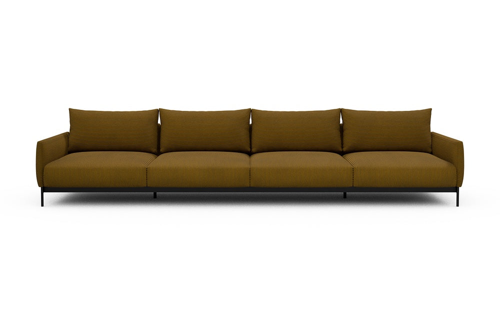 Tokey Modular Sofa - C4 - 375 x 100 cm - 4 Seater - 601 Corduroy Ochre