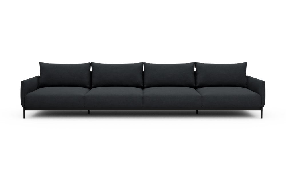 Tokey Modular Sofa - C4 - 375 x 100 cm - 4 Seater - 766 Cura Anthracite
