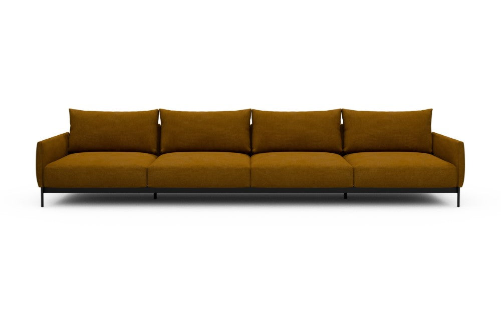 Tokey Modular Sofa - C4 - 375 x 100 cm - 4 Seater - 767 Cura Apricot