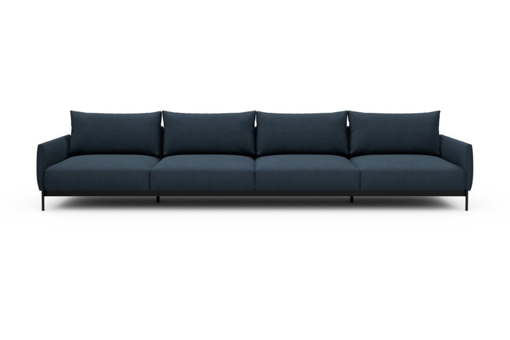 Tokey Modular Sofa - C4 - 375 x 100 cm - 4 Seater - 768 Cura Oxford Blue