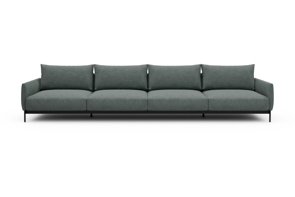 Tokey Modular Sofa - C4 - 375 x 100 cm - 4 Seater - 770 Carreno Cielo Blue