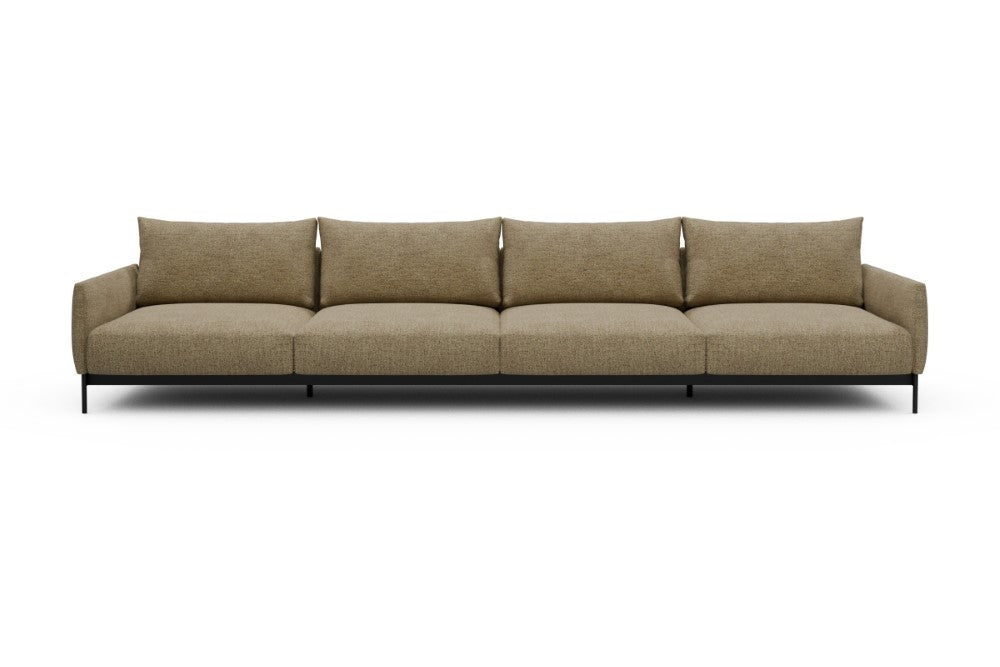 Tokey Modular Sofa - C4 - 375 x 100 cm - 4 Seater - 774 Carreno Sicilian Yellow