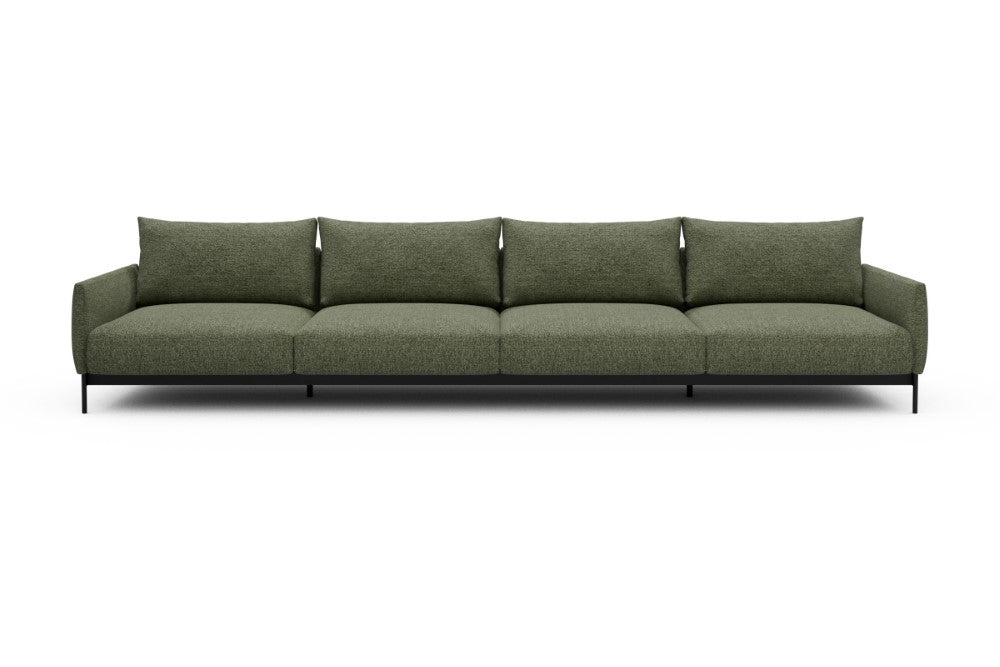 Tokey Modular Sofa - C4 - 375 x 100 cm - 4 Seater - 775 Carreno Vivid Green
