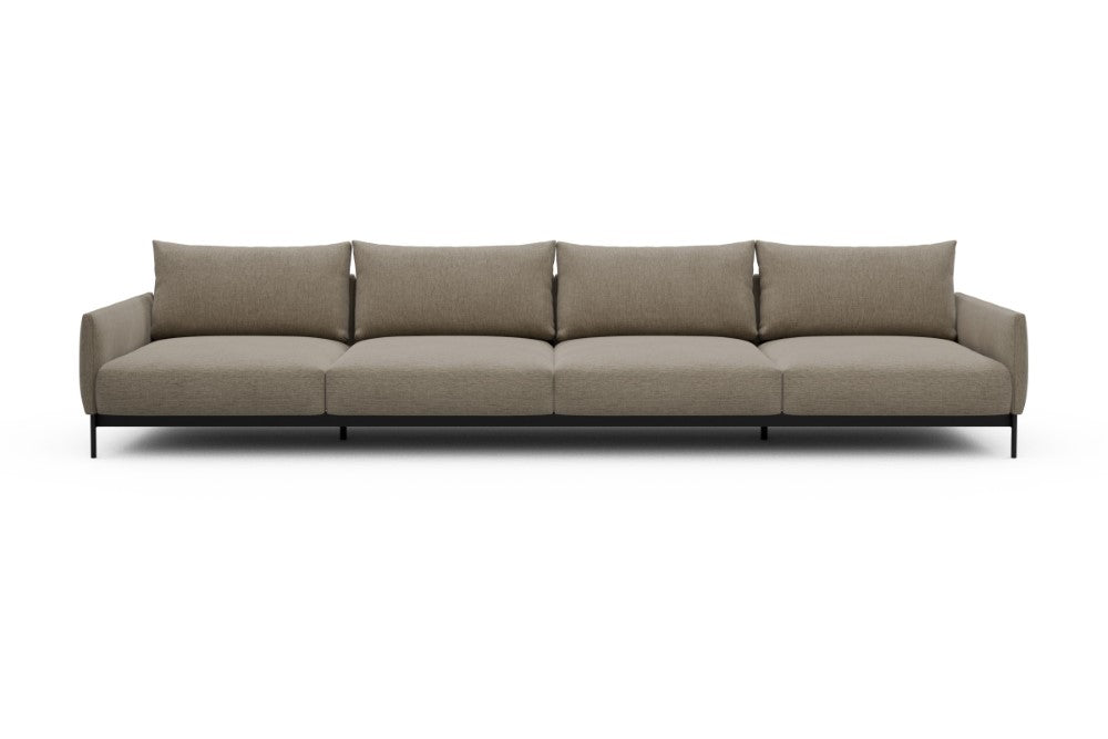 Tokey Modular Sofa - C4 - 375 x 100 cm - 4 Seater - 810 Smooth Smooth Beige