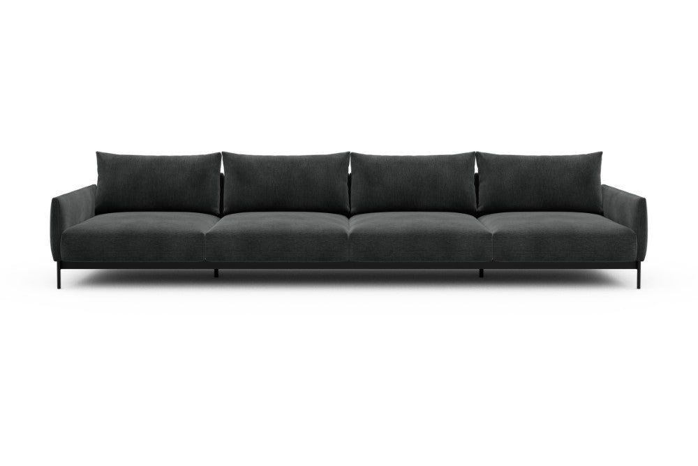 Tokey Modular Sofa - C4 - 375 x 100 cm - 4 Seater - 811 Smooth Deep Warm Grey