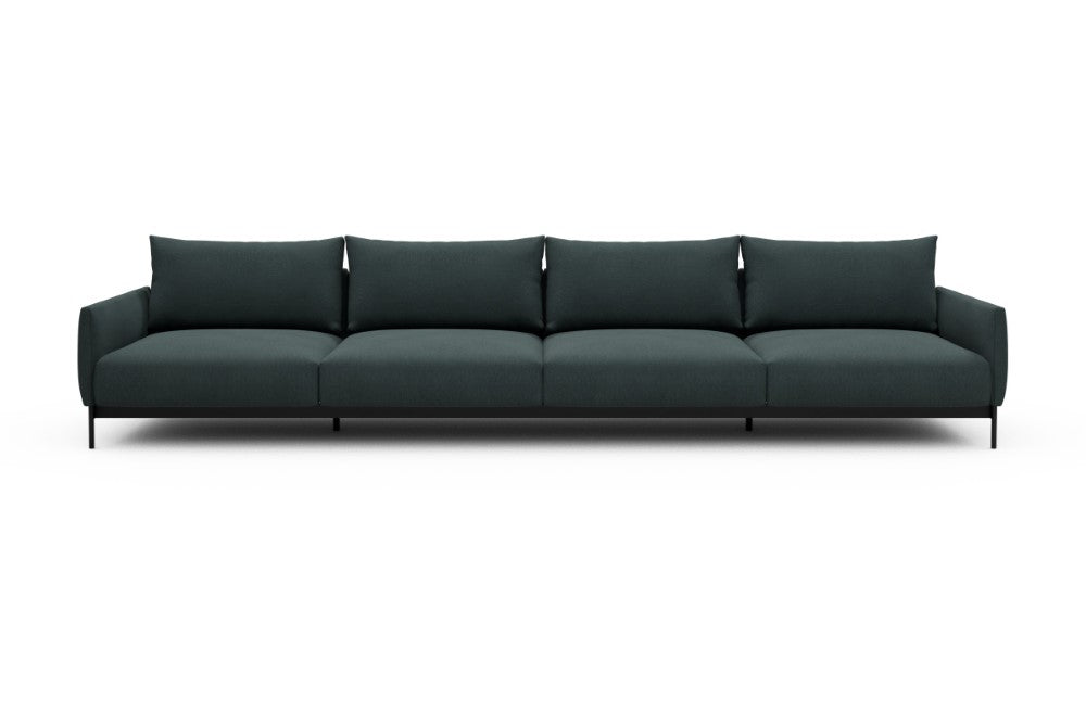 Tokey Modular Sofa - C4 - 375 x 100 cm - 4 Seater - 851 Mahoga Dark Blue