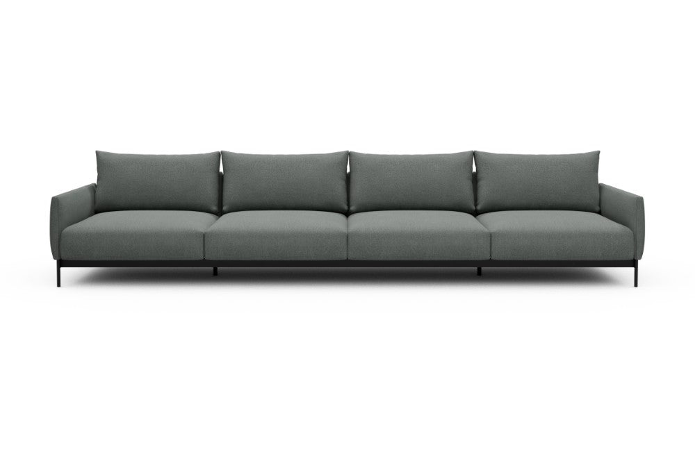 Tokey Modular Sofa - C4 - 375 x 100 cm - 4 Seater - 853 Mahoga Dove Grey