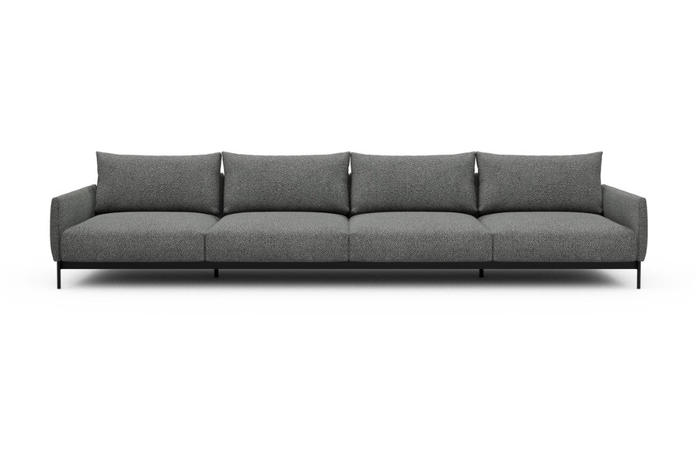 Tokey Modular Sofa - C4 - 375 x 100 cm - 4 Seater - 868 Vanora Warm Grey