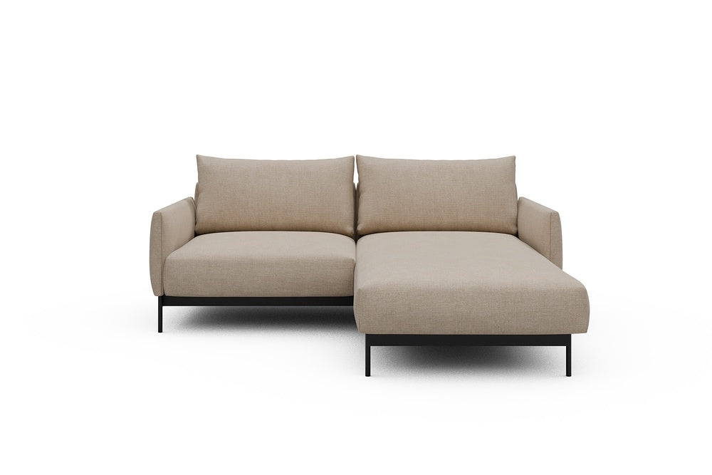 Tokey Modular Sofa - D1 - 195 x 185 cm - 1 Seater + Chaise - 410 Esina Almond Beige