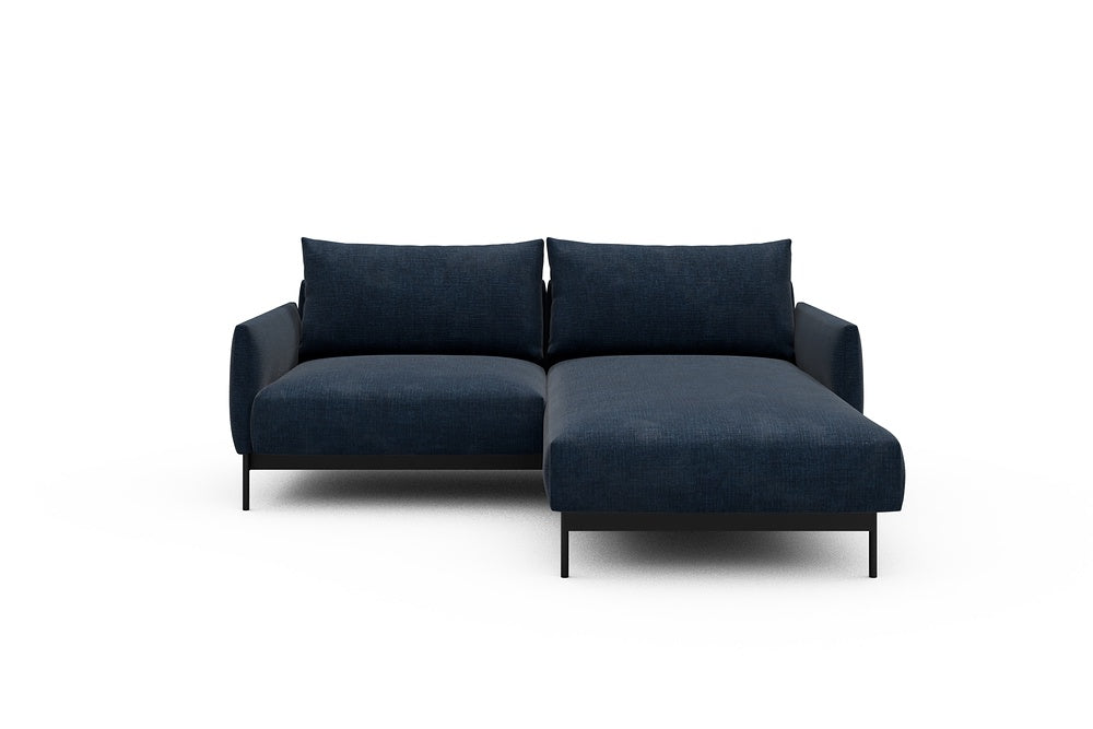 Tokey Modular Sofa - D1 - 195 x 185 cm - 1 Seater + Chaise - 414 Esina Indigo Blue