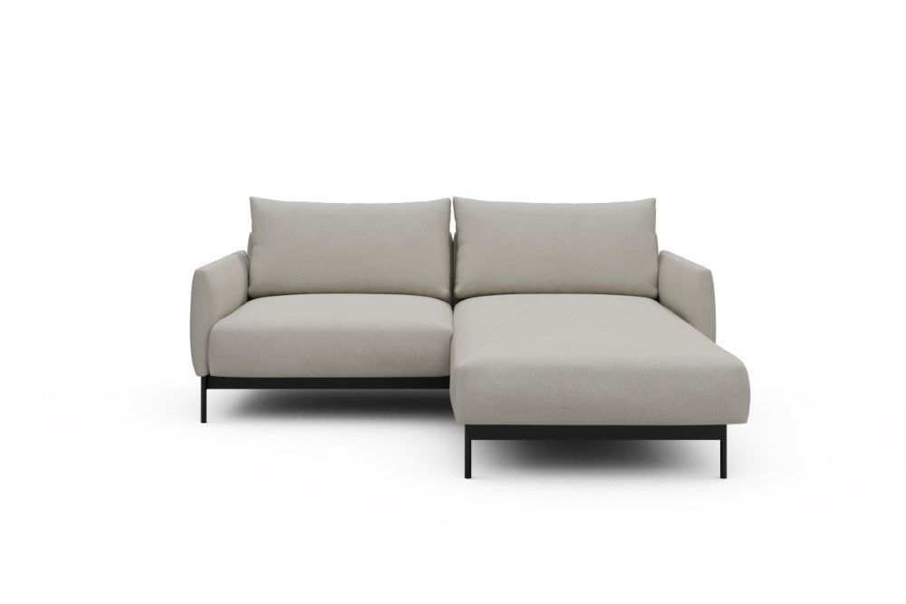Tokey Modular Sofa - D1 - 195 x 185 cm - 1 Seater + Chaise - 487 Denari Clean Beige