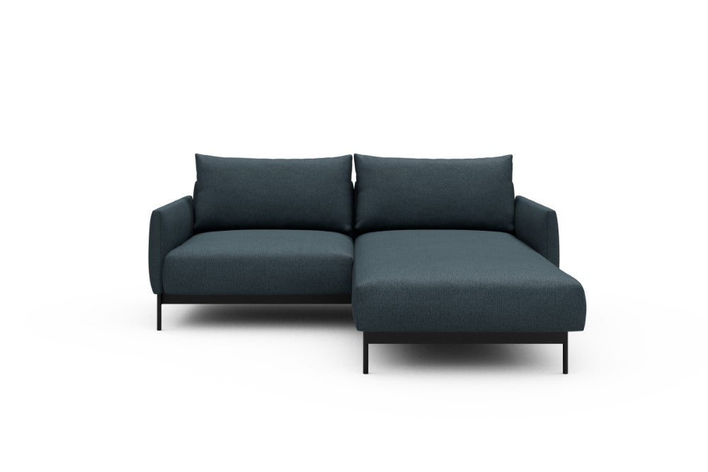 Tokey Modular Sofa - D1 - 195 x 185 cm - 1 Seater + Chaise - 489 Denari Royal Blue